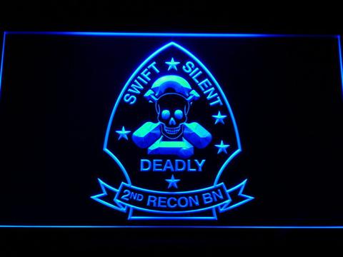 US Marine Corps 2nd Recon Battalion LED Neon Sign